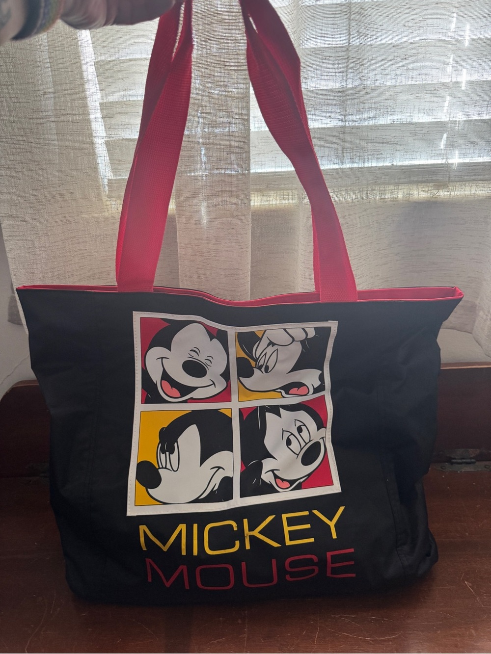 NWOT 90’s Retro Vintage Disney Bundle Tote bag, Hat and hackie sack ball